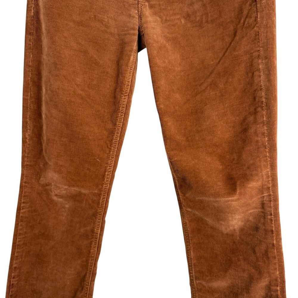 Mother Pants Womens 28 Brown Dazzler Ankle Fray Mid Rise Corduroy Straight Leg - Picture 5 of 16